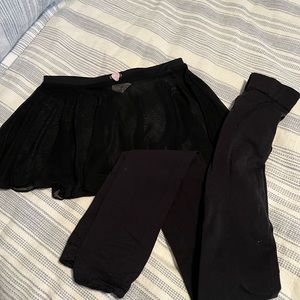 Danskin Now Skirt Cover Up & Footless Tights